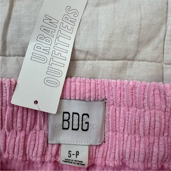 NWT BDG Jessie Pink Corduroy Pull-On High Rise Wide Leg Pants - S - Picture 5 of 11